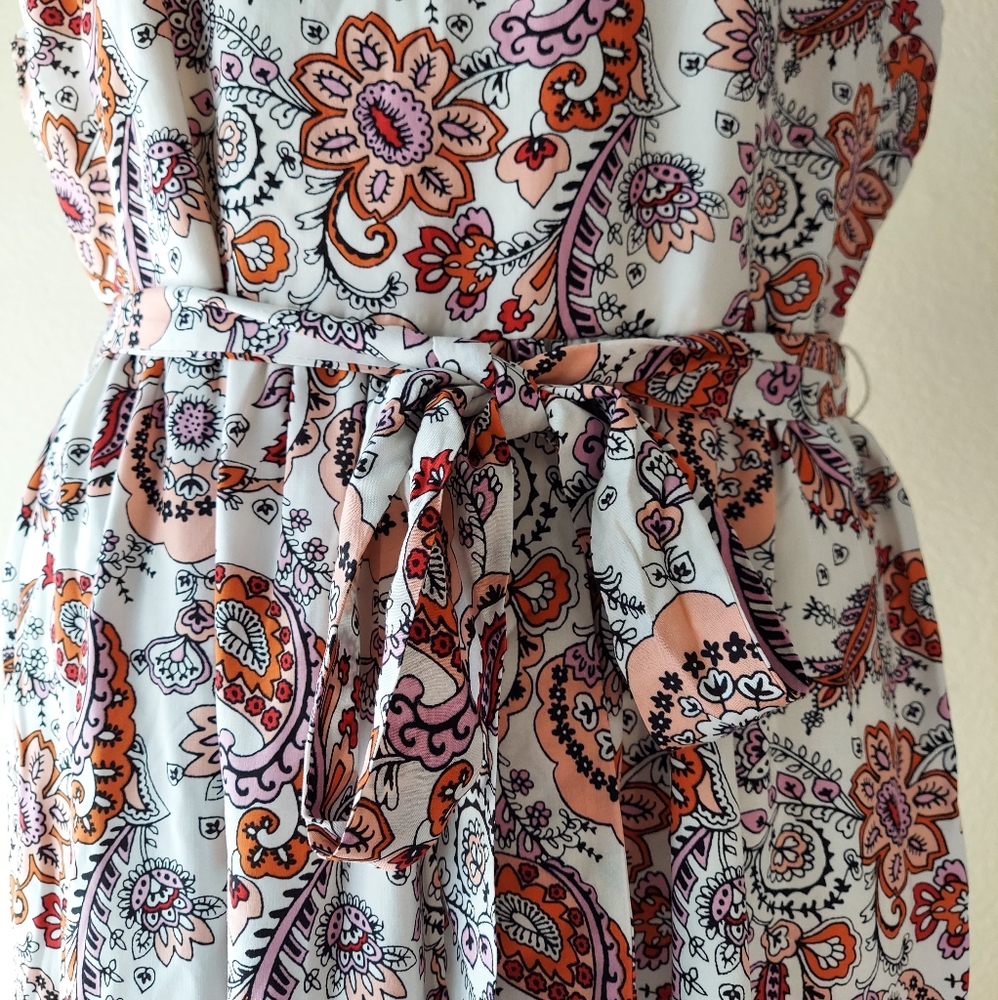 Rachel Zoe V-Neck Floral Boho Maxi Dress - Picture 5 of 9